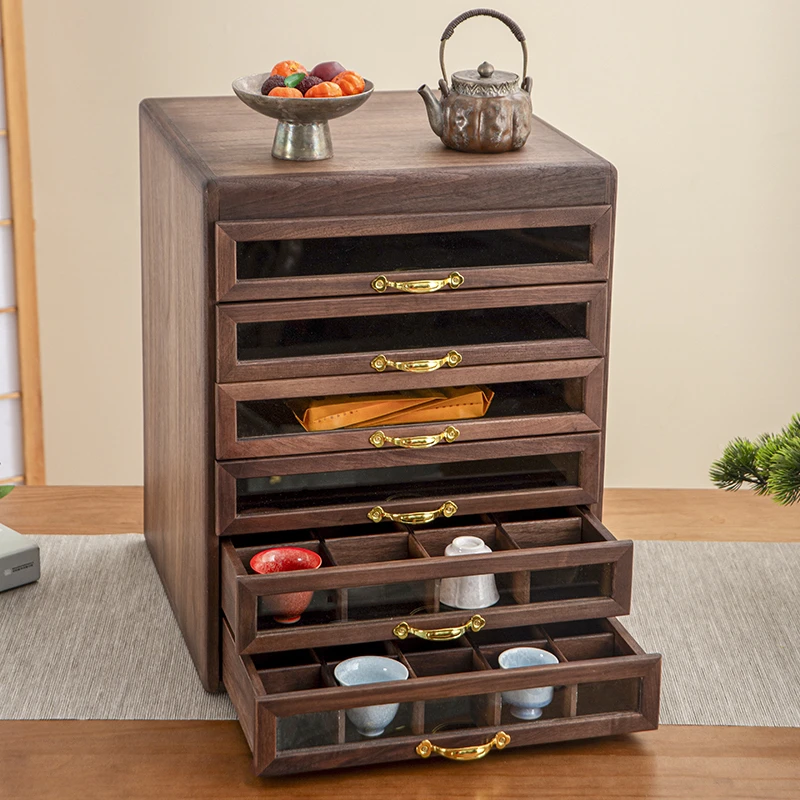 黑胡桃六层牙科柜（hhzh168）