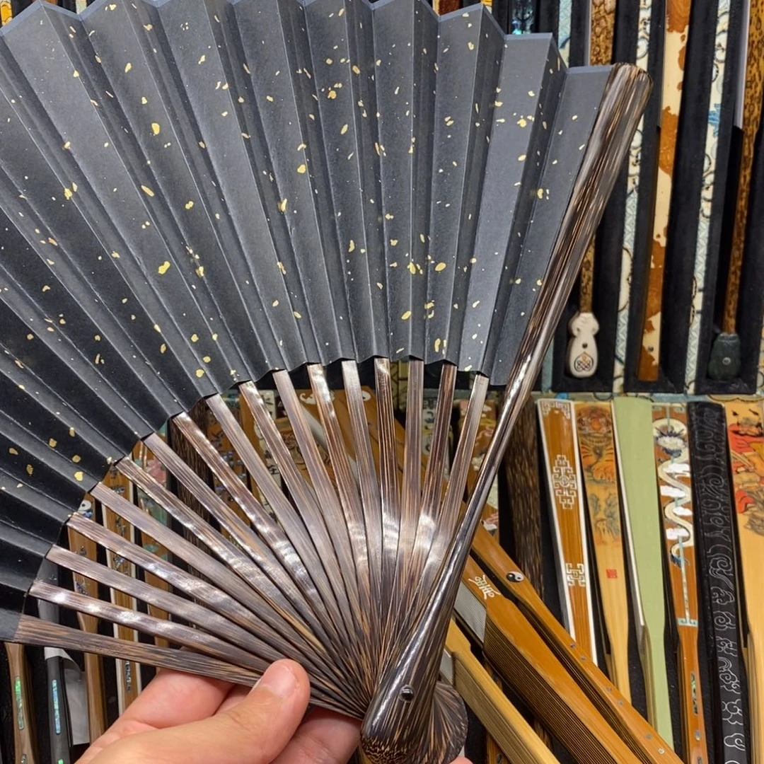 扇子《棕竹立体大茄头》