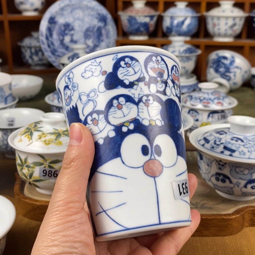 躺***丶瓷片景德镇陶瓷手绘茶器931