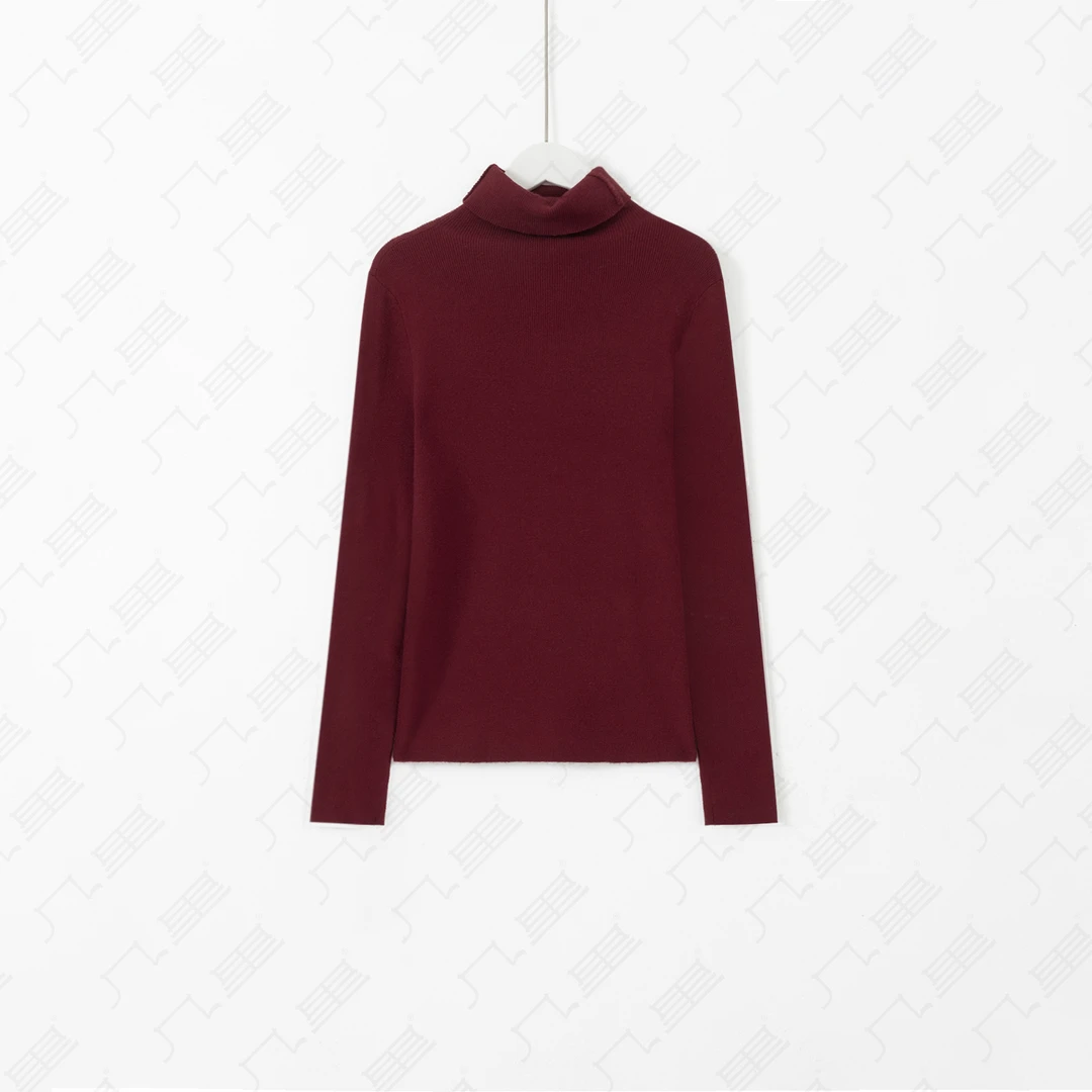 几里与麻 时尚高级感高领针织打底衫 衣长61胸围70 2120944