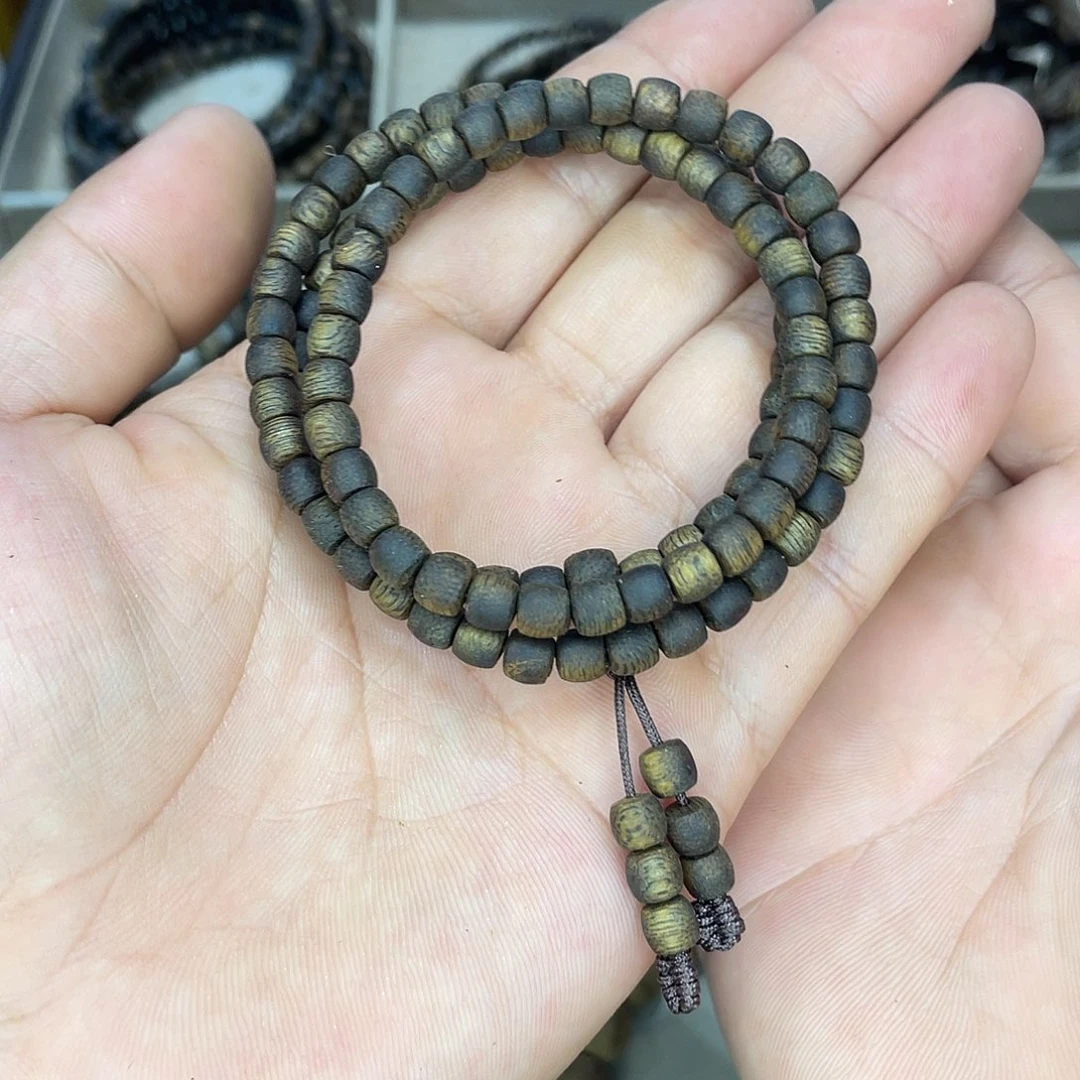 心***念奇楠沉香三圈5mm老型珠