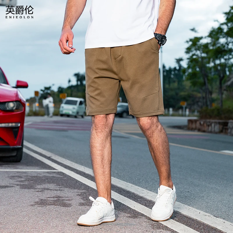 美式解构主义休闲短裤男夏季运动针织卫裤宽松弹力五分裤子K2903