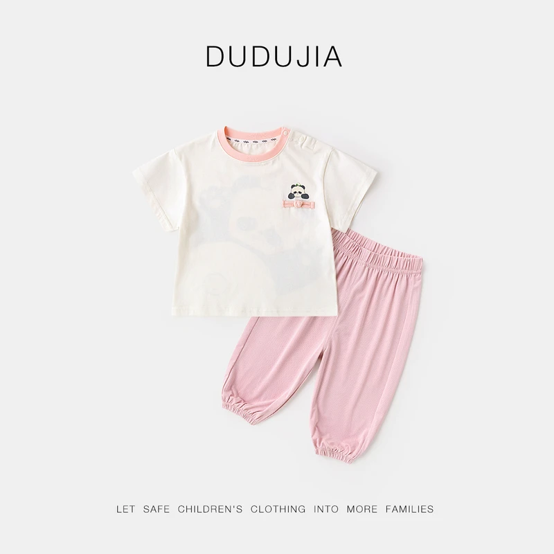 嘟嘟家宝宝国风套装夏装男宝新中式短袖裤子夏款两件套女宝童装潮