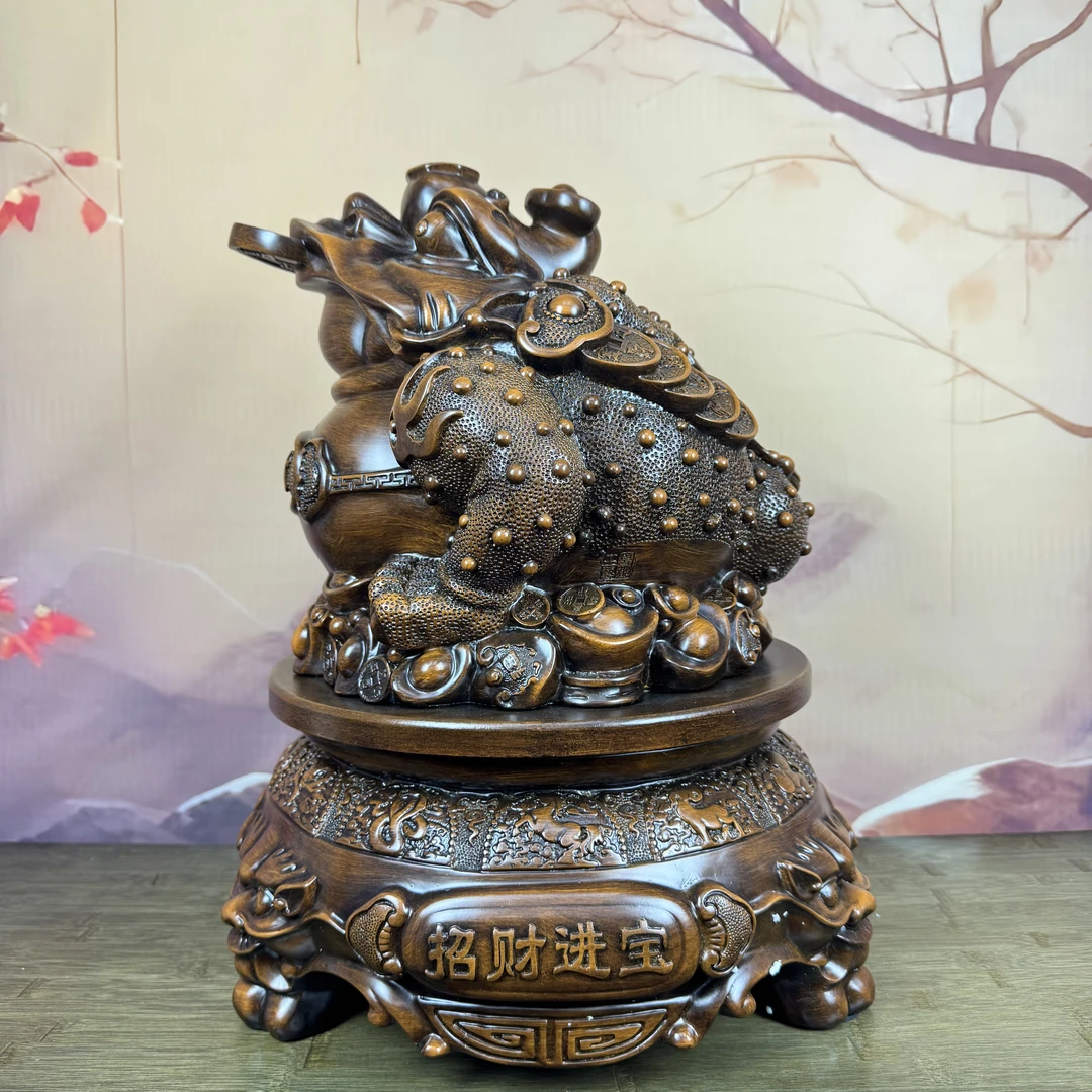 招财进宝金蟾大号摆件开业送礼门店大厅玄关客厅家居饰品