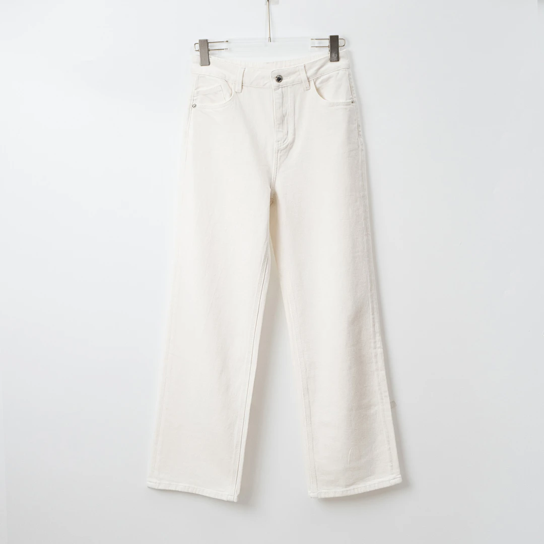 2025春夏新品复古风经典气质显瘦修身百搭窄版直筒牛仔裤女JN7615