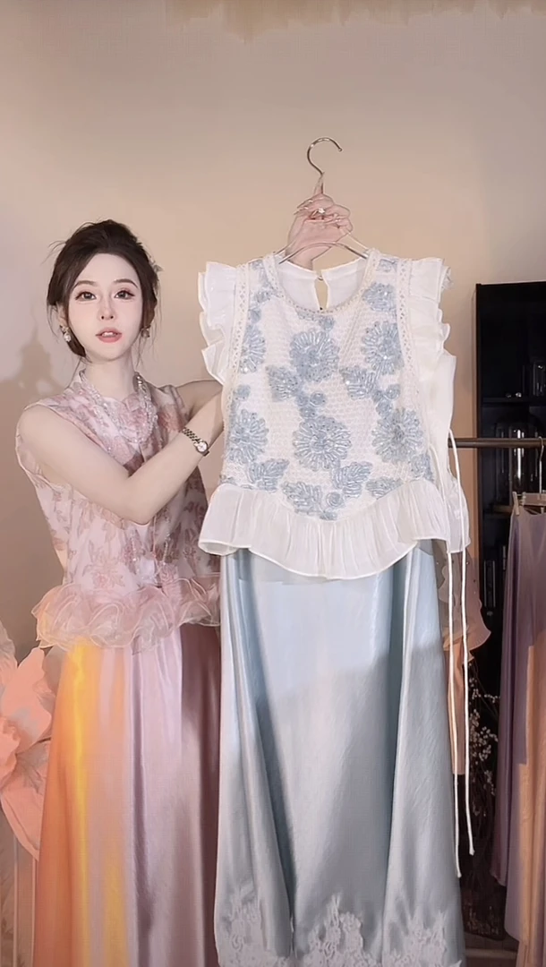 【崔】A0165上衣+半裙套装