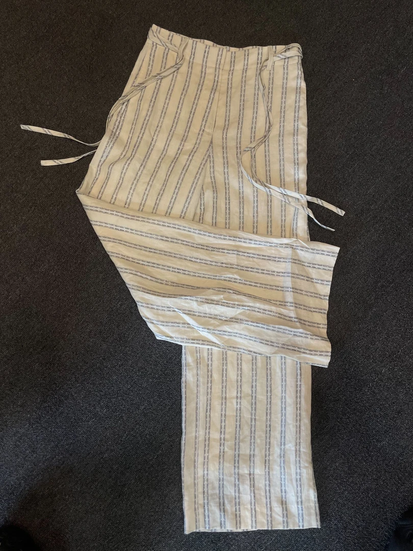 小众时尚百搭竖条显瘦休闲裤12971