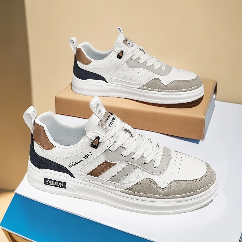 新款2025夏季透气小白鞋美拉德潮流百搭软底轻便休闲运动潮鞋BGMN