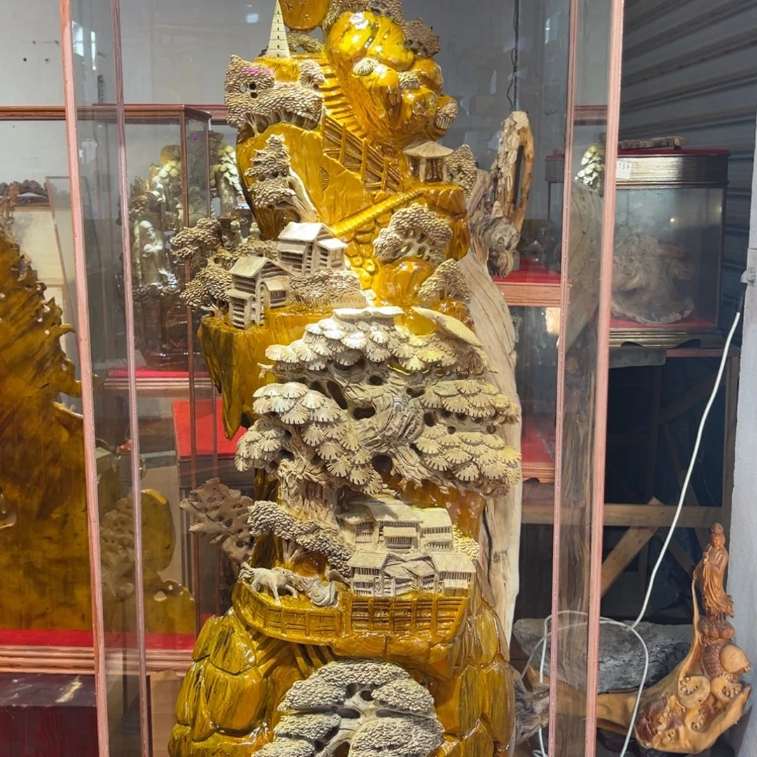 聚***司金丝楠金丝楠木摆件
