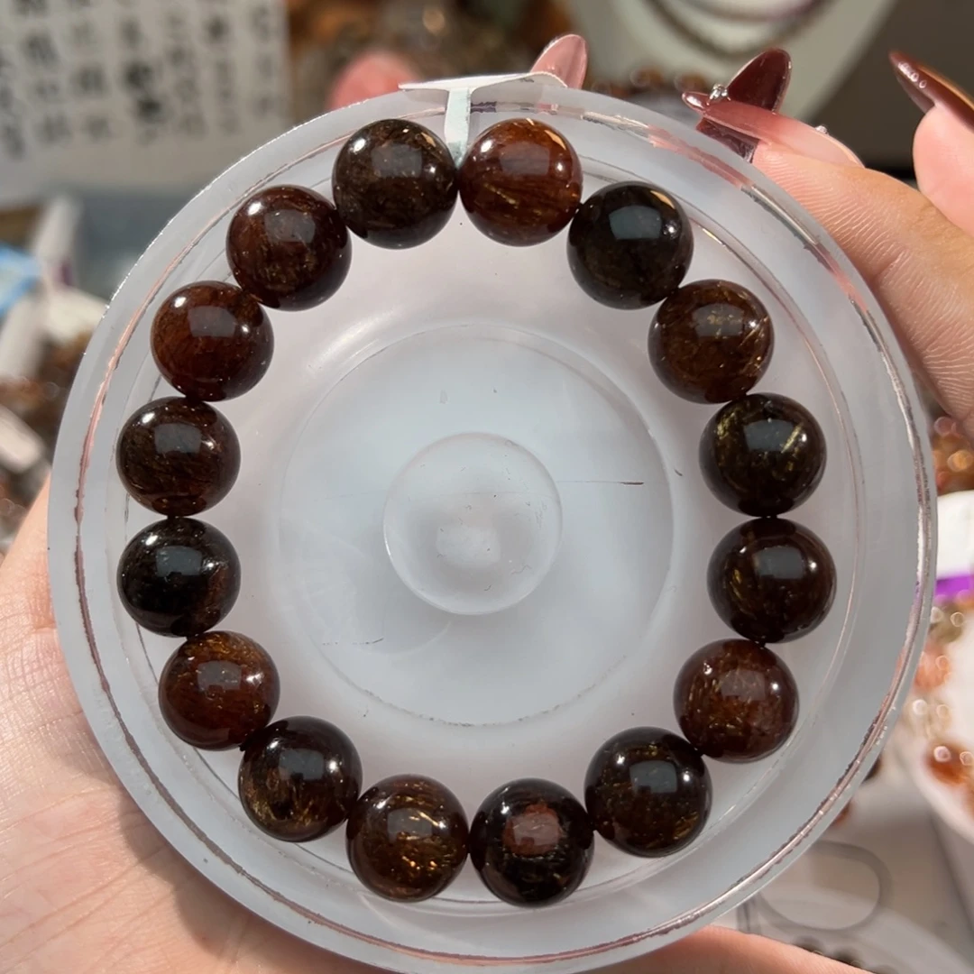 未镶嵌水晶手链黑金超七13