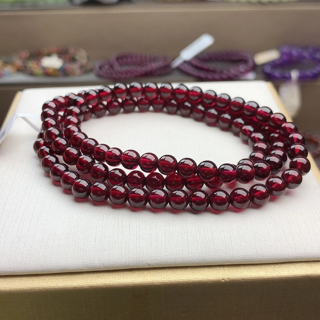 石榴石手串未镶嵌5.3