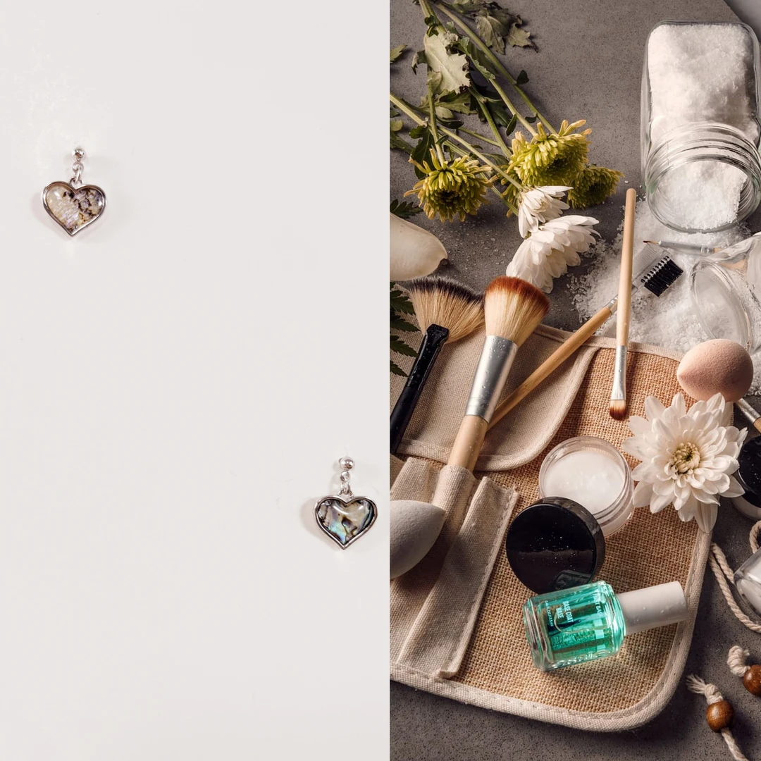 合金贝壳耳饰 古典优雅AB款系桃心设计耳环时尚复古小众精致耳饰