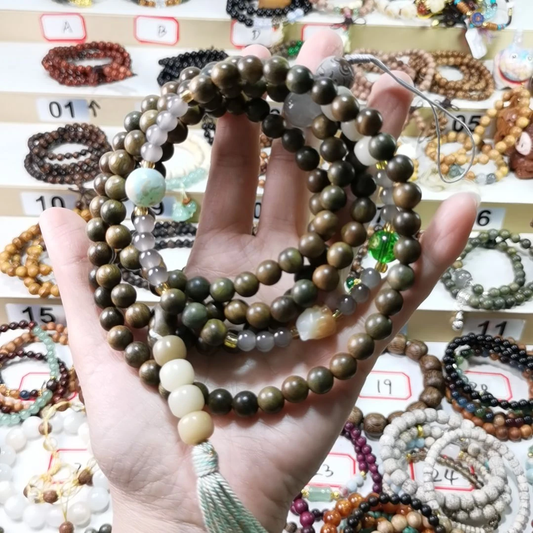 编织品绿檀手机斜挎