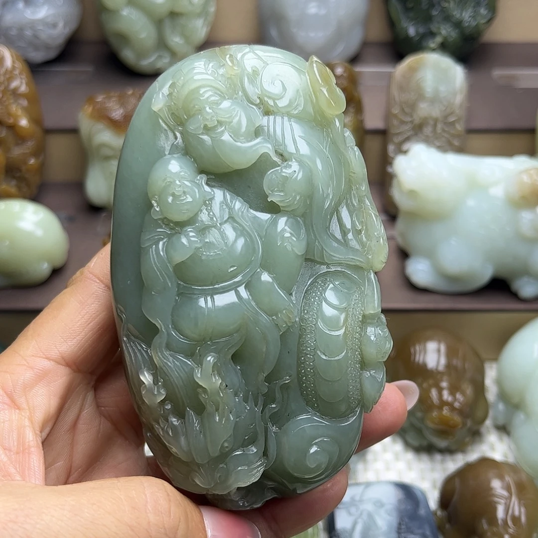 和田玉未镶嵌挂件