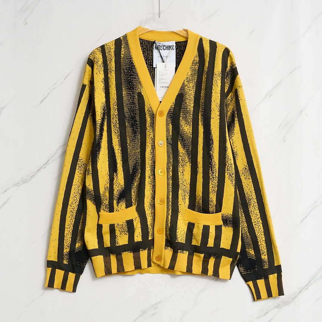 Moschino条纹针织开衫XT300026