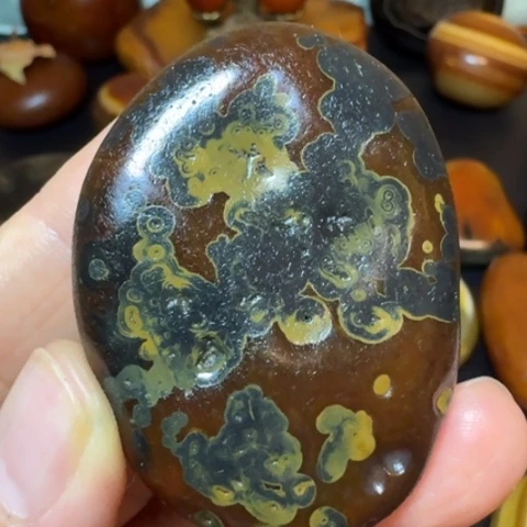 摆***渡石材原石桌面摆件