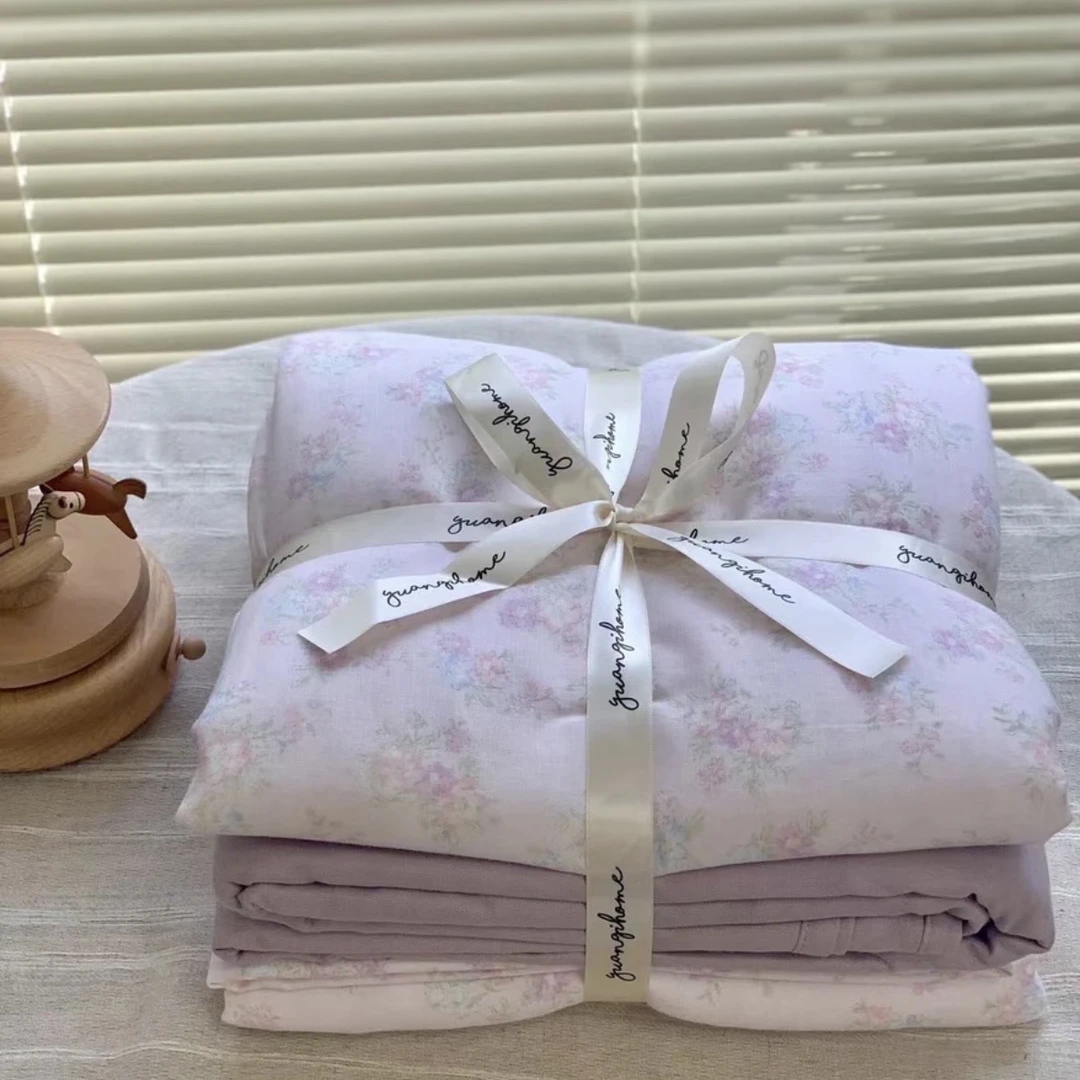 100%棉四季款纯棉精梳棉单人被套1.5*2.0双人被套2.0*2.3（鹿）