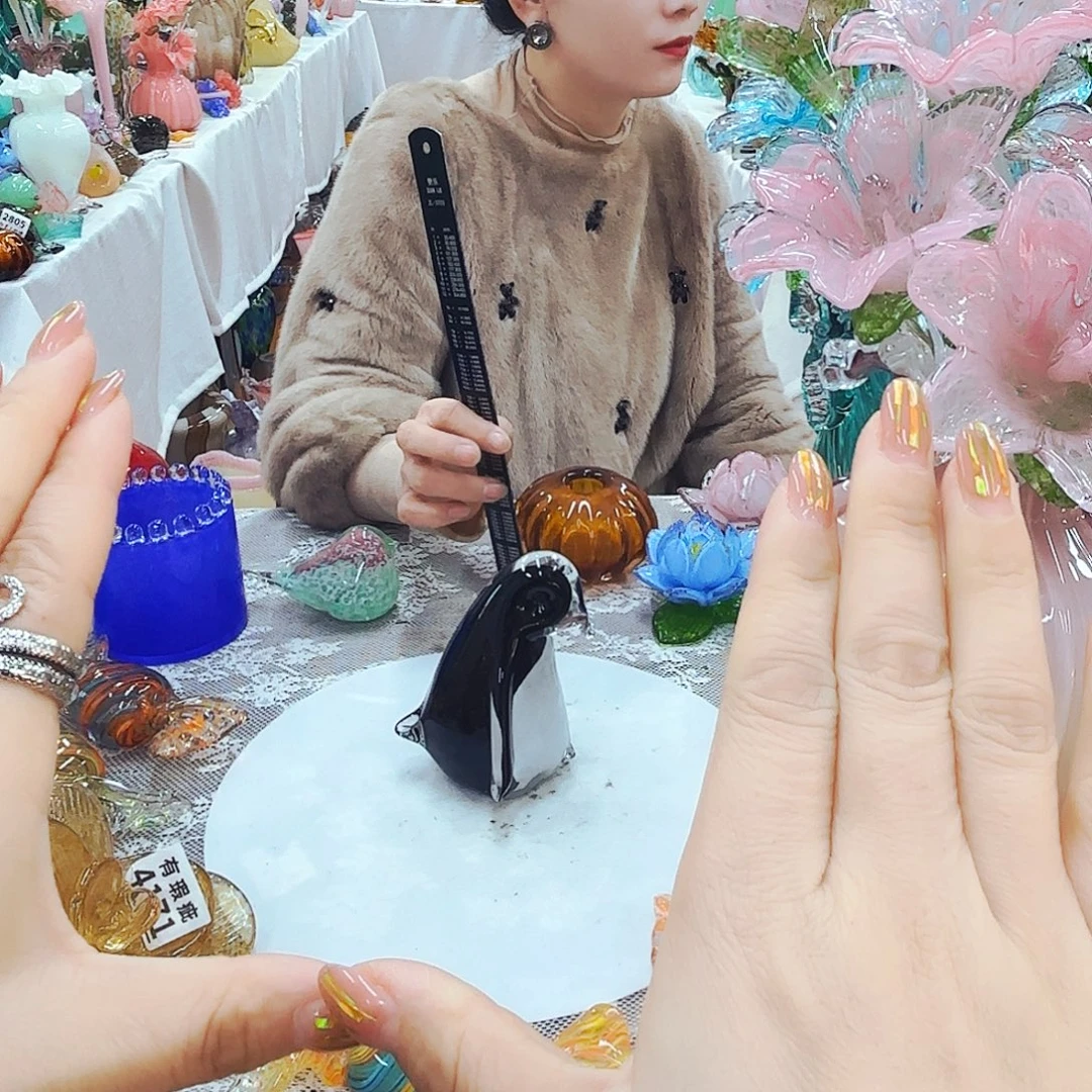 企鹅琉璃花瓶花器艺术品