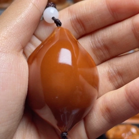 吊坠橄榄核单面生命单子3.4鲍鱼