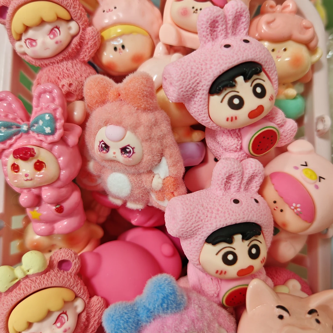 【黄粉】只许愿 不对碰 1/2的概率 树脂摆件萌粒混款