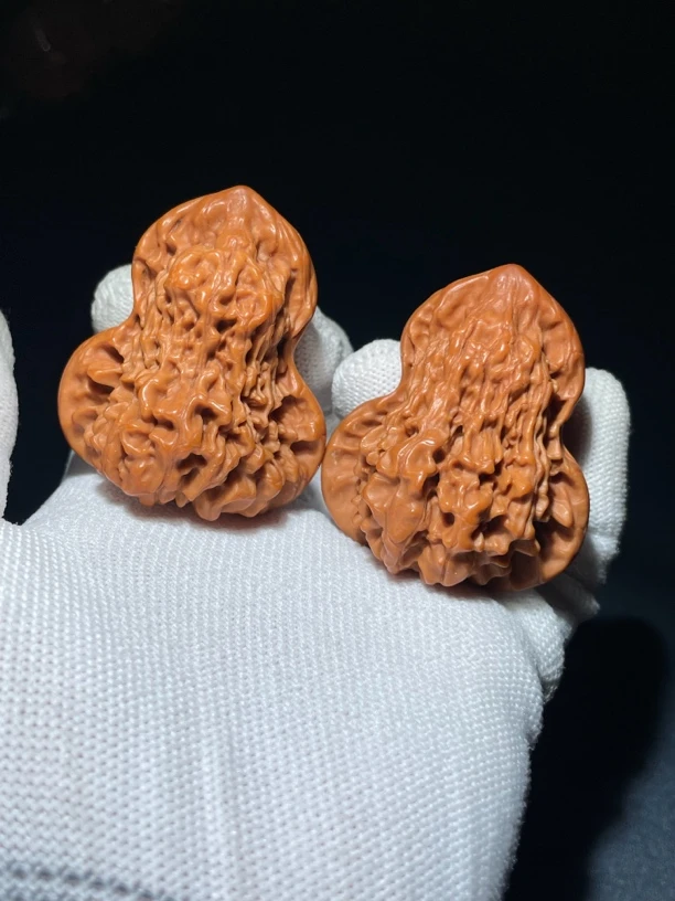 精品麒麟纹大官帽异型手玩福禄葫芦收藏把玩盘玩佳品