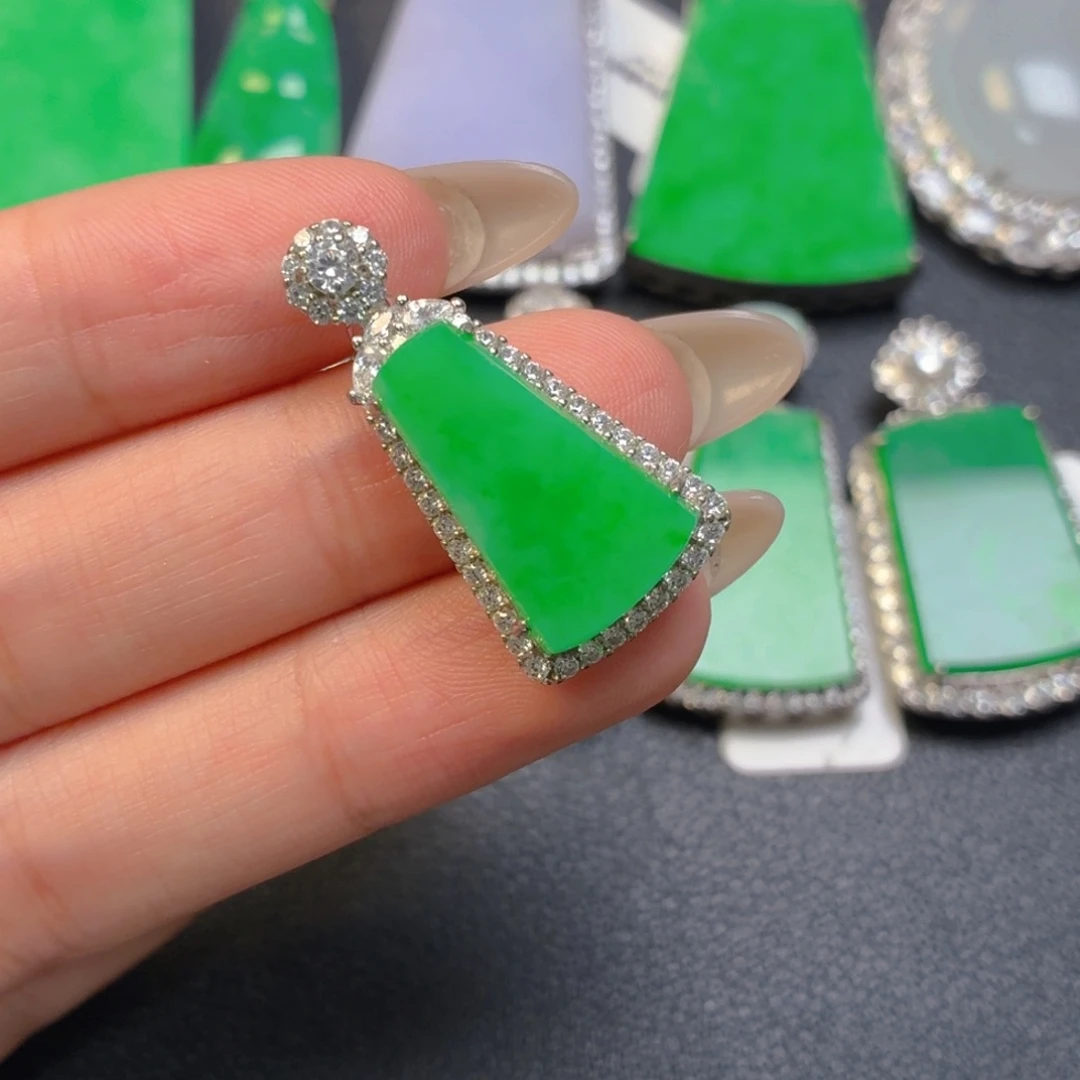 翡翠银S925镶嵌颈饰