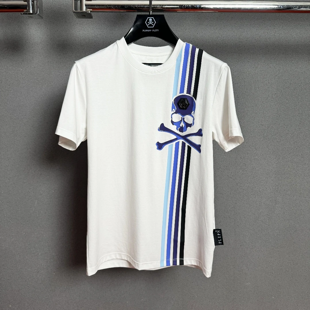 PP奢潮男装夏季 盖拉多条纹高档男士冰凉感修身弹力短袖T恤衫1720