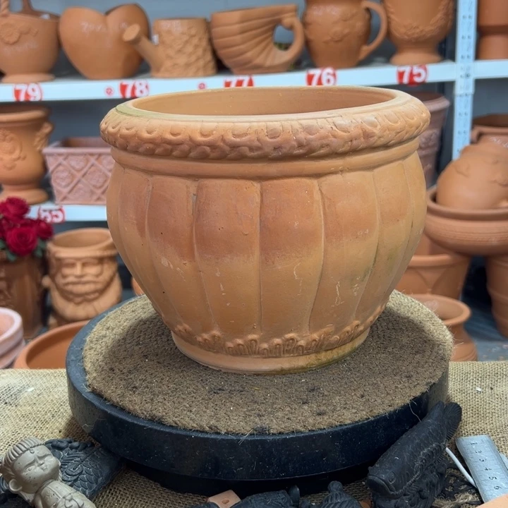 24×20 高温加厚红陶串色