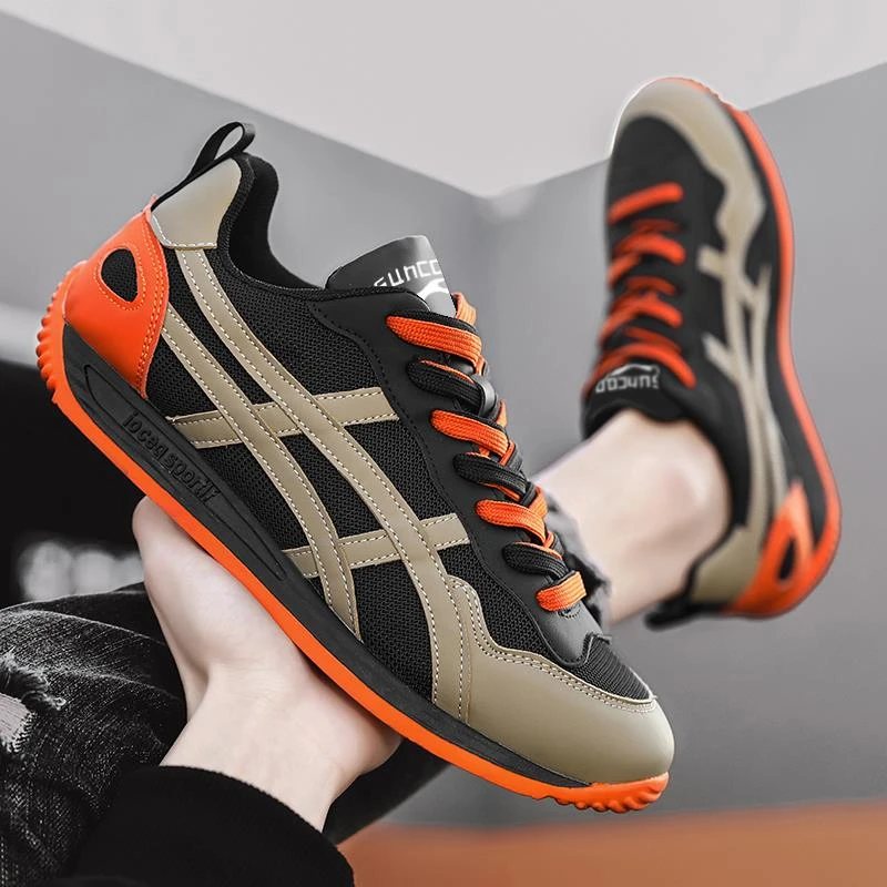 春夏款百搭休闲软底潮流网面跑步运动鞋男士透气阿甘男鞋低帮板鞋