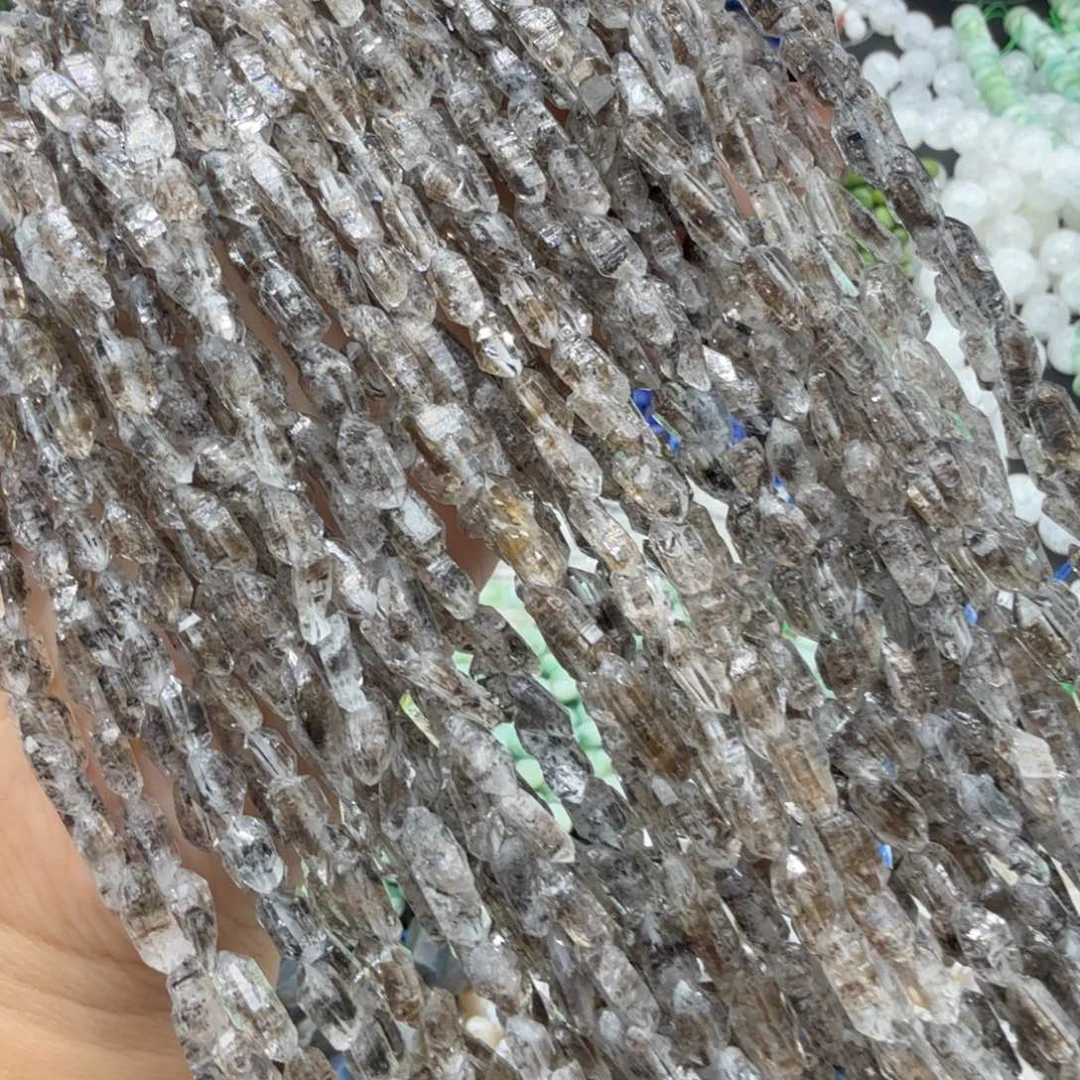 水晶珠宝半成品未镶嵌卡7油胆闪灵一条