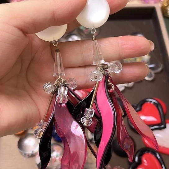 纯铜琉璃合金耳环