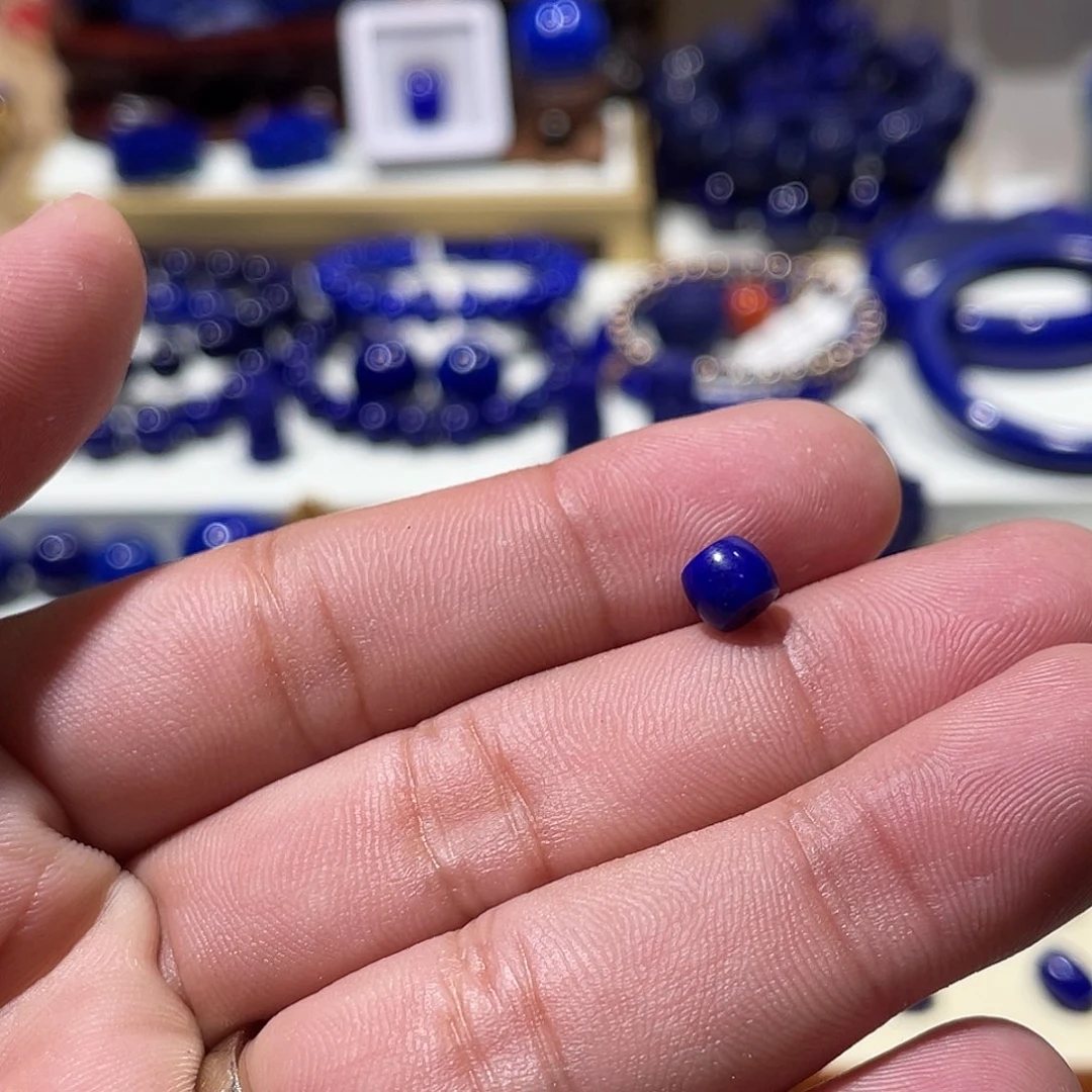 秘***密青金石未镶嵌6mm直切单珠