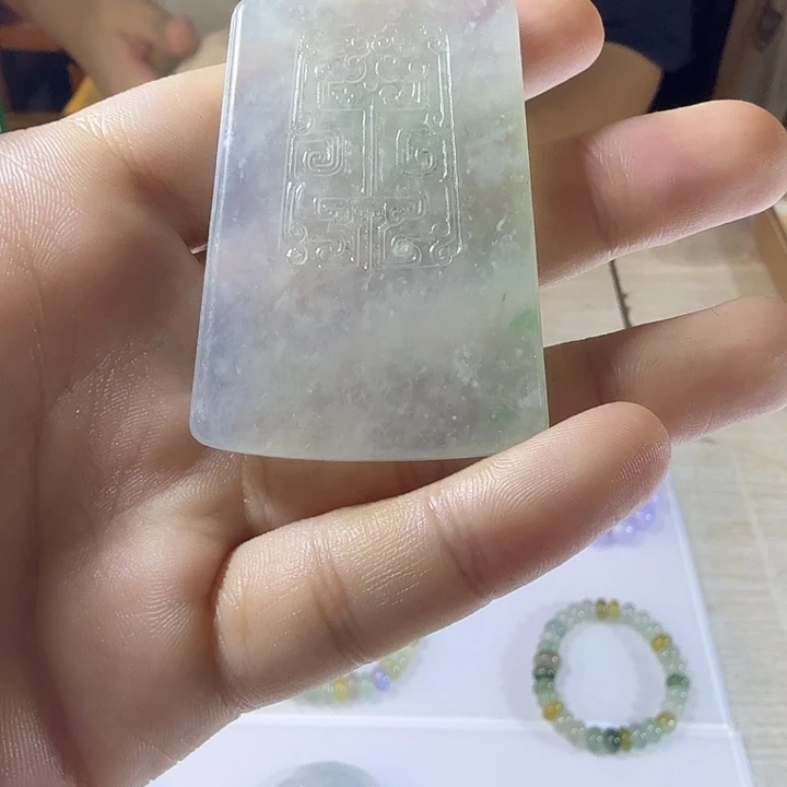 定制翡翠未镶嵌天然缅甸翡翠牌