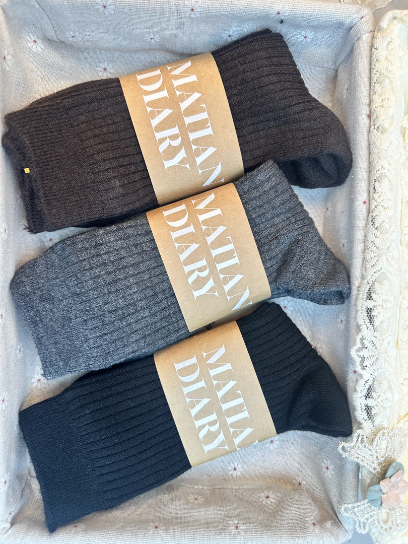 新款男士羊毛保暖袜