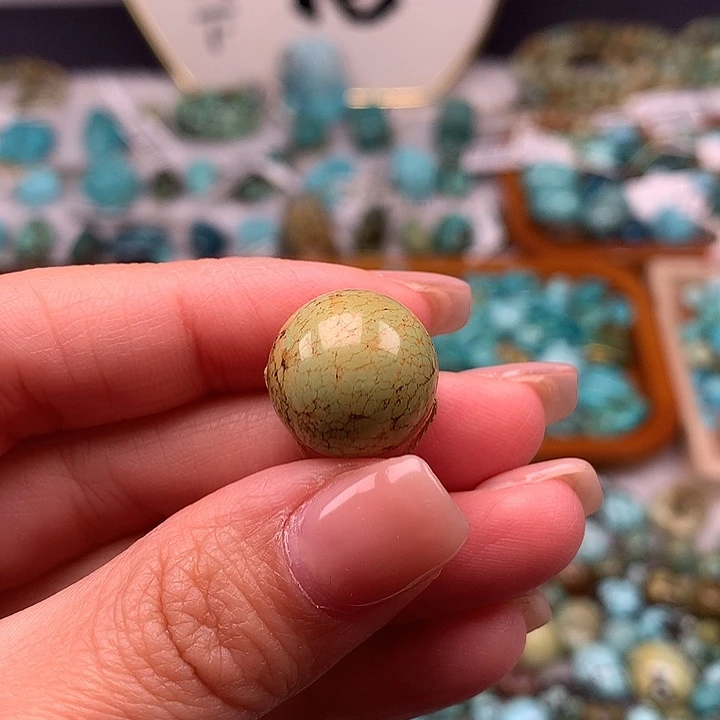 绿松石未镶嵌扣子扣子