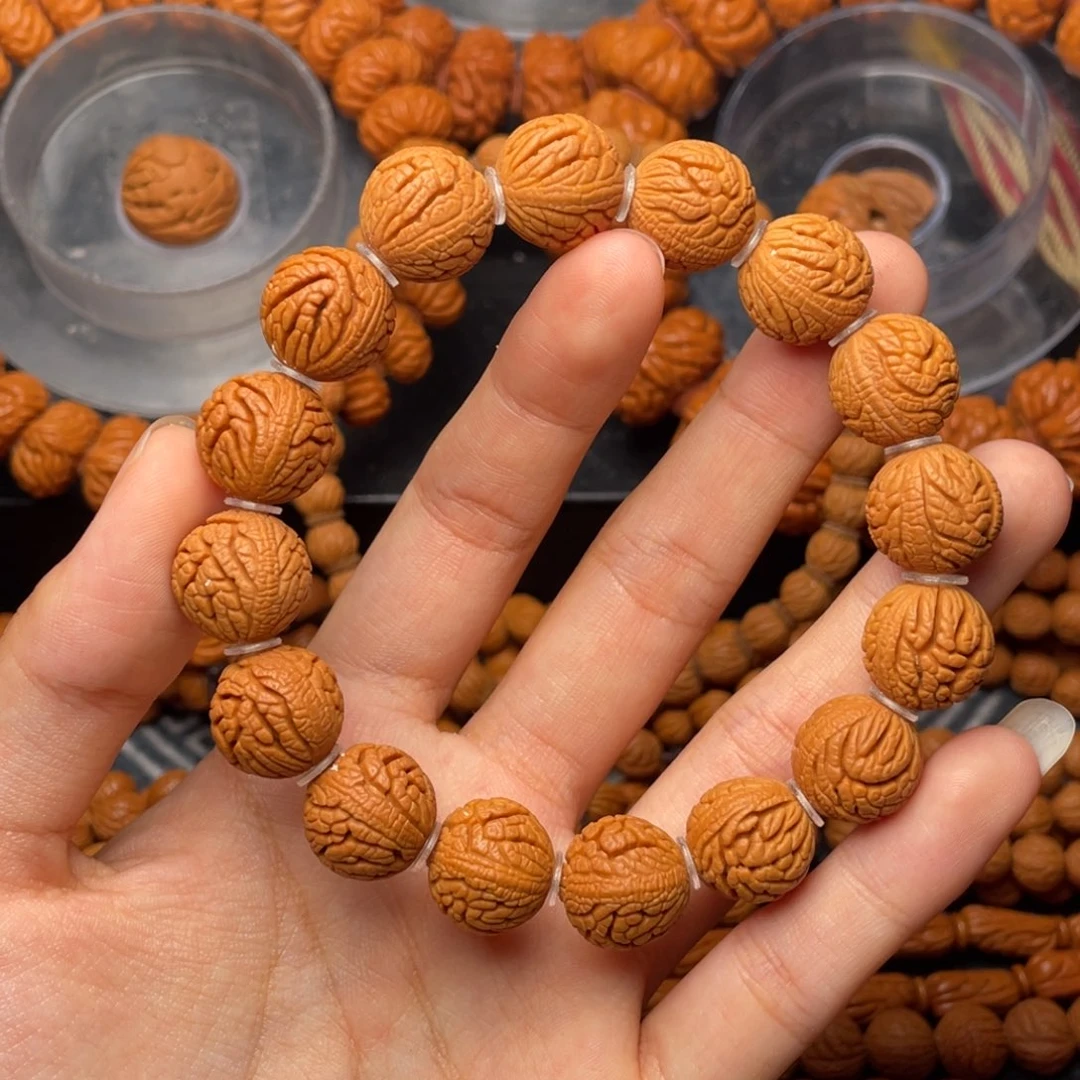 木质类秦岭核桃密纹绣球