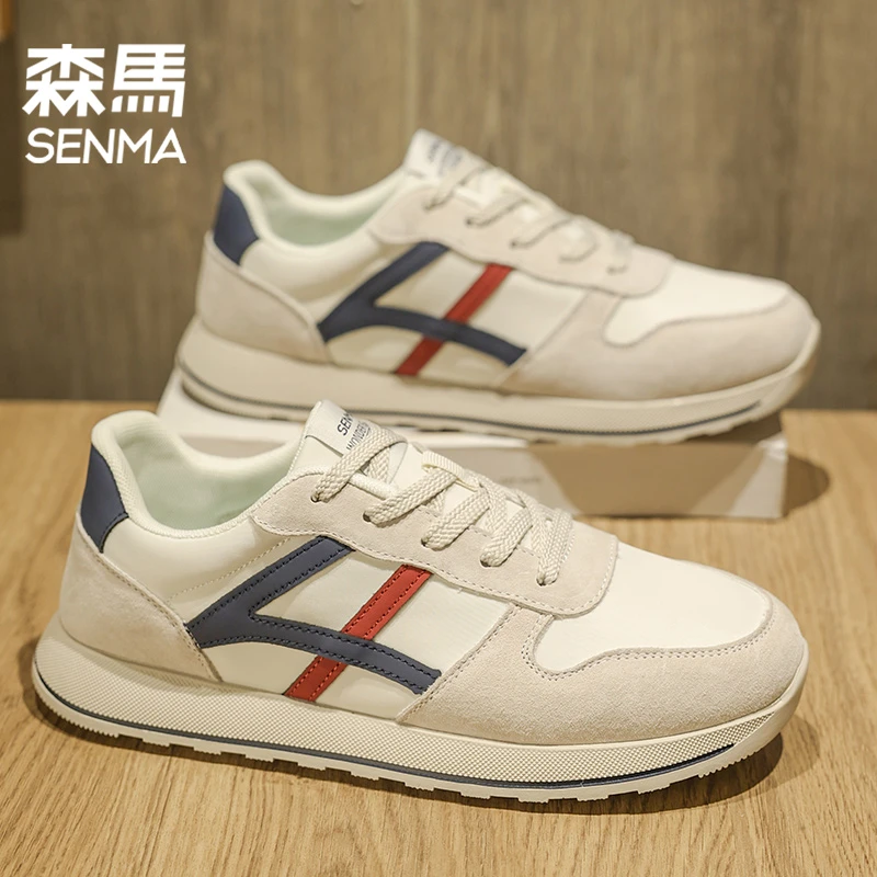 森马男鞋冬季防滑休闲板鞋透气复古韩版休闲运动百搭轻便阿甘鞋男