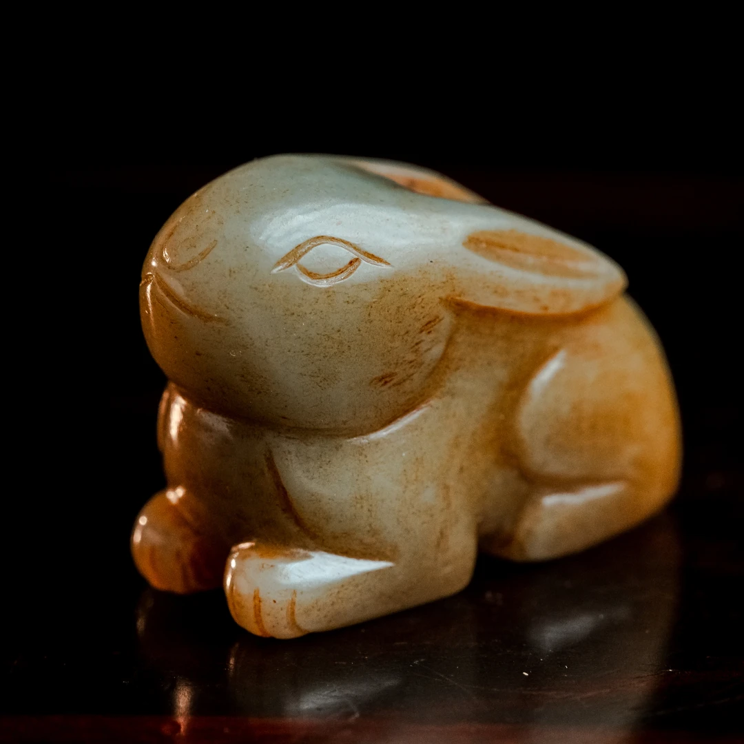 明代和田玉玉兔-NX