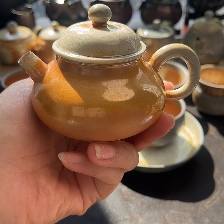 波***波茶盏柴烧茶具柴烧茶具