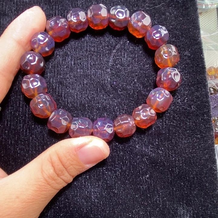 琥珀未镶嵌吊坠(不含链)天然缅甸琥珀棕血手串