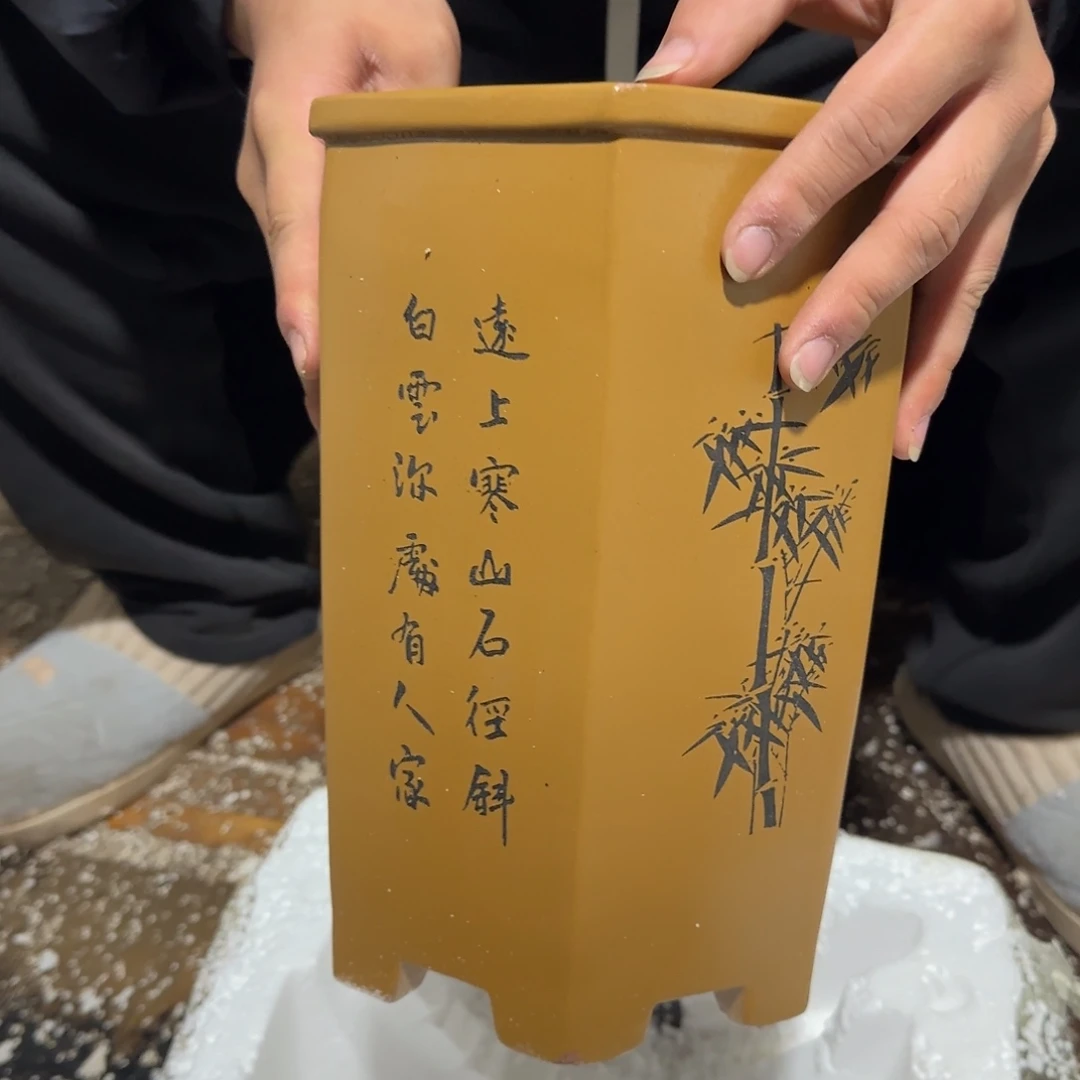 紫砂花盆瑕疵也是一