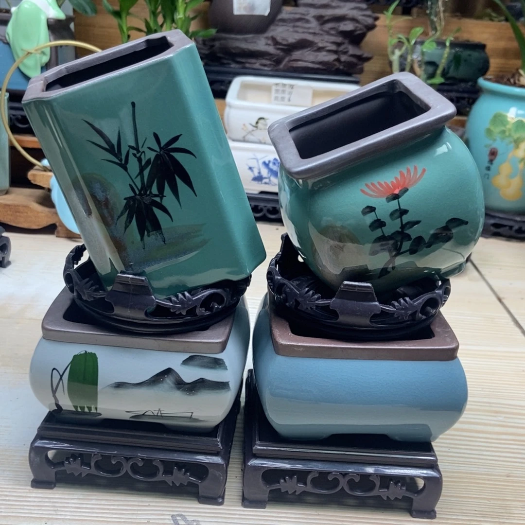 瓷片陶瓷花盆陶瓷艺术