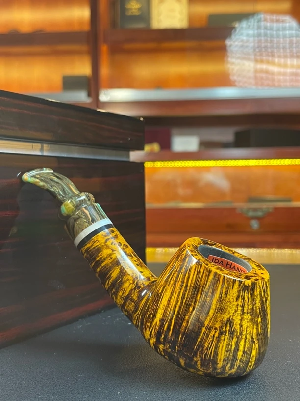 丹麦吉普森Ida4石楠木手工烟斗（内径21.5斗深38.6）