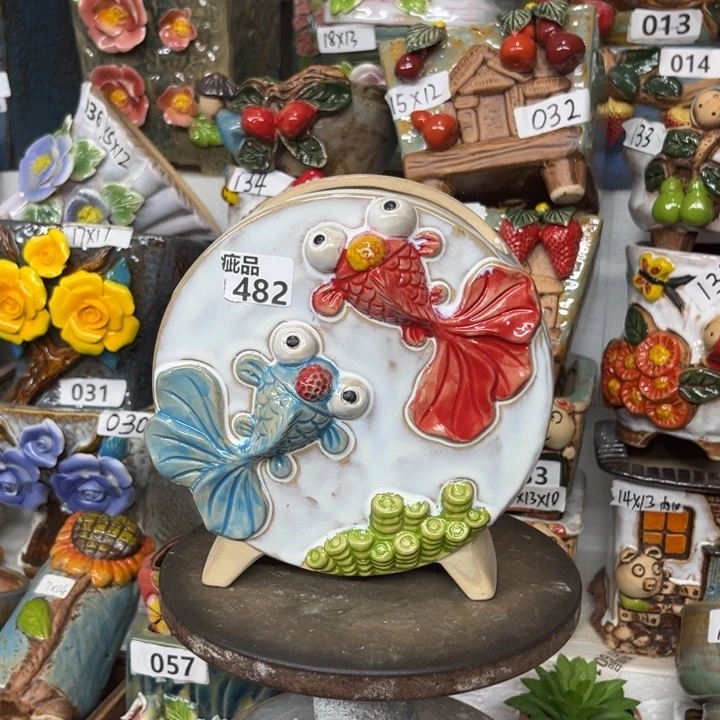 紫砂花盆粗陶材质多肉花盆482