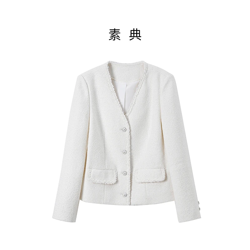新品预热【25CS134】流苏细闪短外套女装上衣