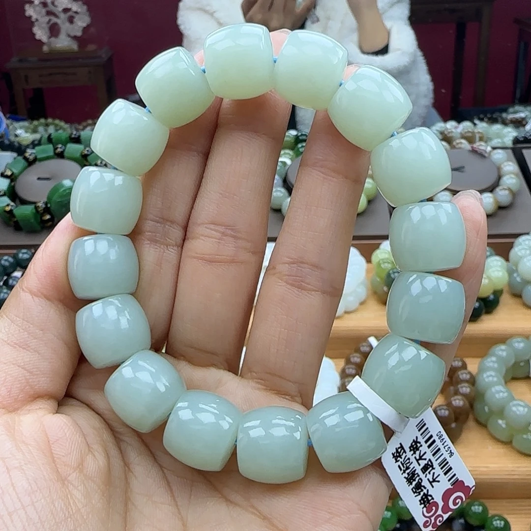 和田玉未镶嵌手链