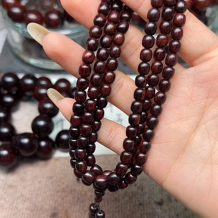 降真香手串/手链海南红降0.6✖️108老型黑金满纹超一档
