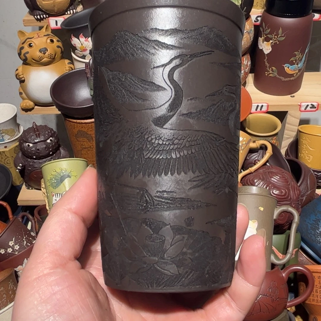 紫砂茶杯宜兴紫砂主人杯