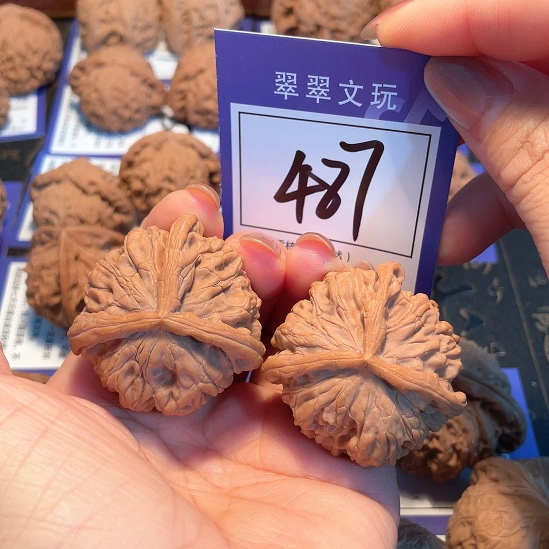 把件桃核487号玉玺三棱4.2