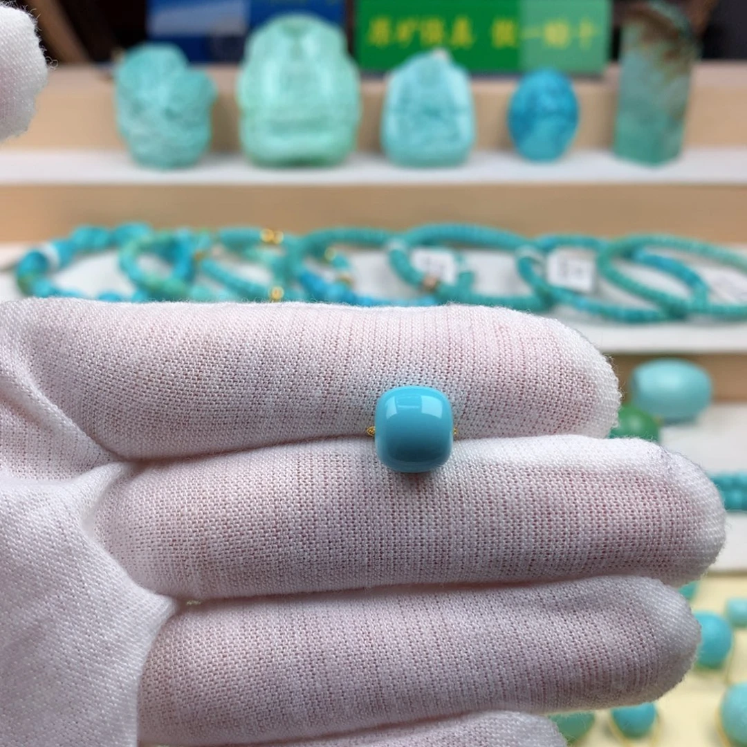 绿松石未镶嵌珠宝奇石9.7mm